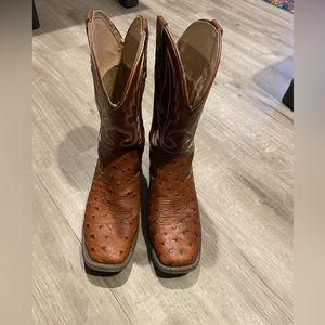 Big kids size 7 Roper boots faux ostrich